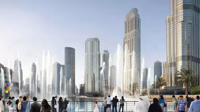 Dubai neighborhood: Emaar Beachfront with the new residential complex Beachgate by Address in Dubai